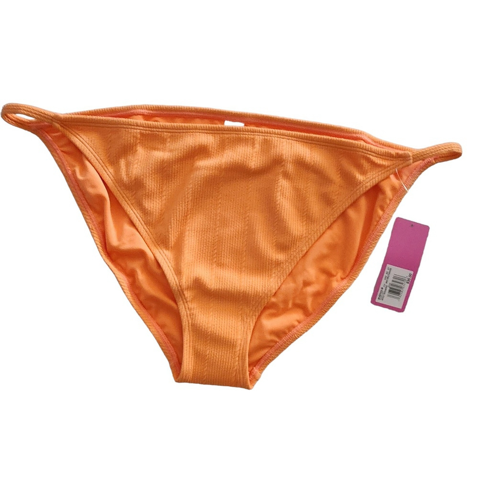 Juniors' Ninety-Nine° Bikini Swim Bottoms Size XXL 19 NWT Nectarine Orange NWT - Picture 2 of 5